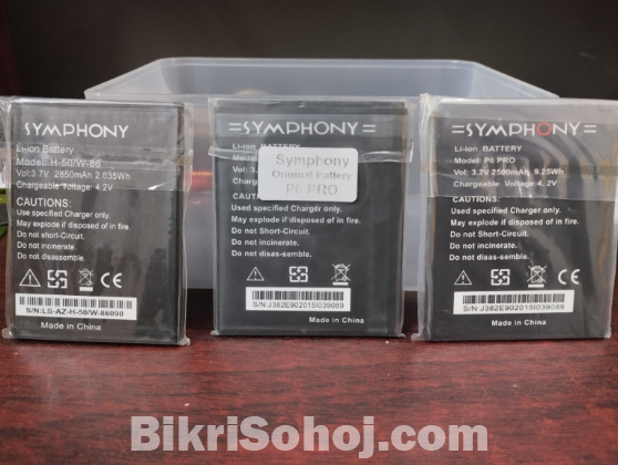 Symphony p6 pro battery / v75